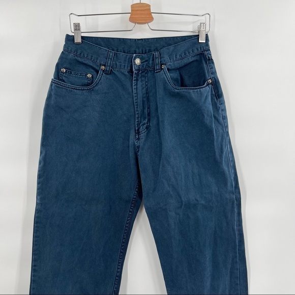 Vintage 90’s Gap High Waisted Mom Khaki Blue Pants Size 30” - Picture 2 of 6